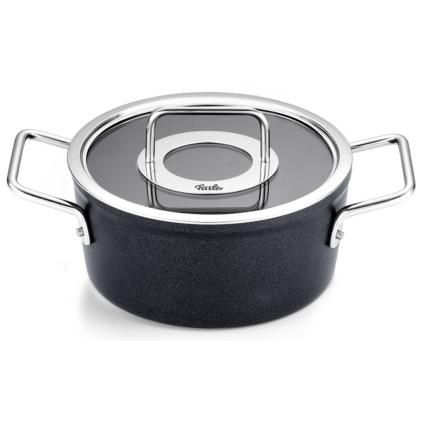 Lábas ADAMANT 20 cm, 2,7 l, üveg fedéllel, tapadásmentes felület, Fissler