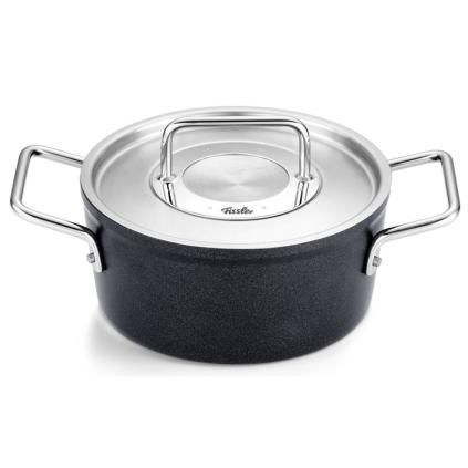 Lábas ADAMANT 18 cm, 2 l, Üveg fedéllel, tapadásmentes felület, Fissler