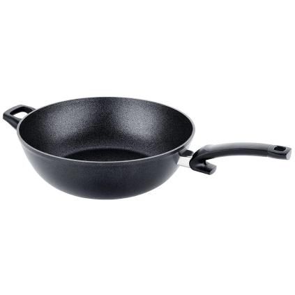 Wok ADAMANT 32 cm, fekete, alumínium, Fissler