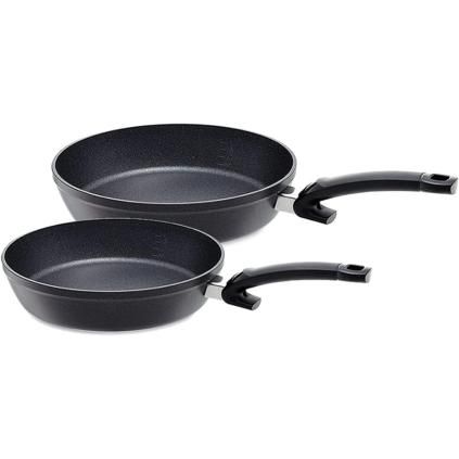 Serpenyőkészlet ADAMANT COMFORT, szett 2, fekete, alumínium, Fissler