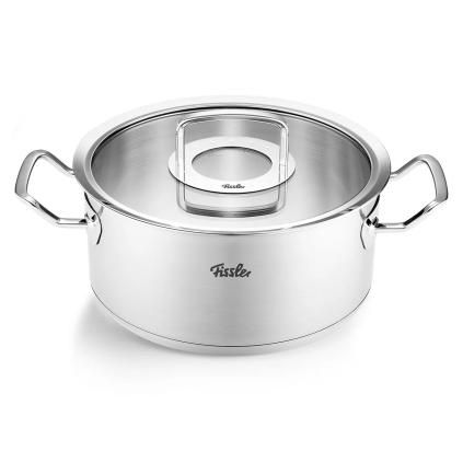 Alacsony lábas ORIGINAL PROFI 24 cm, ezüst, rozsdamentes acél, Fissler