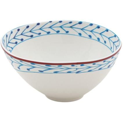 Tál DIESEL CLASSICS ON ACID FIORI 12 cm, fehér/kék, porcelán, Seletti