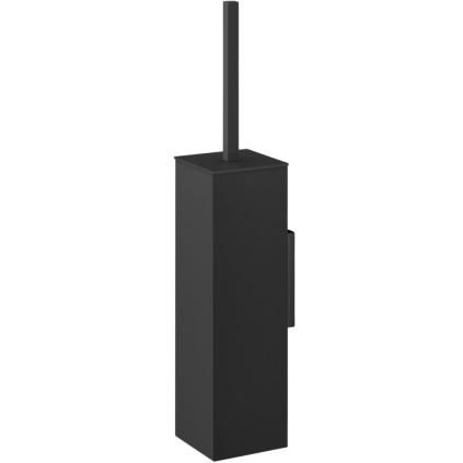 CARVO 42 cm-es WC-kefe, falra szerelhető, fekete, rozsdamentes acél, Zack