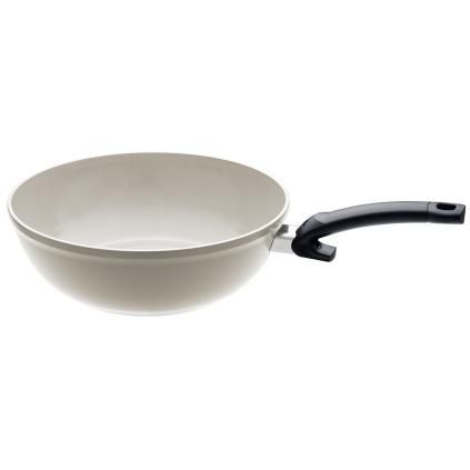 Wok CERATAL 30 cm, bézs, alumínium, Fissler