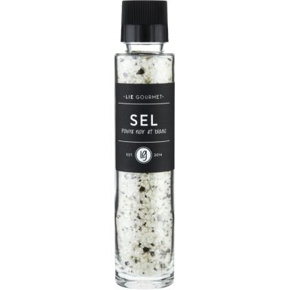 Só fekete és fehér borssal 220 g, őrlővel, Lie Gourmet