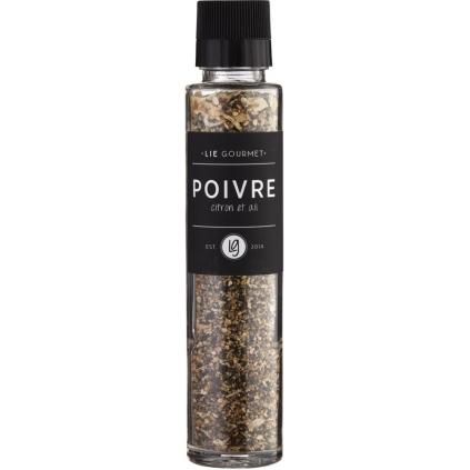 Citromos-fokhagymás bors 115 g, őrlővel, Lie Gourmet