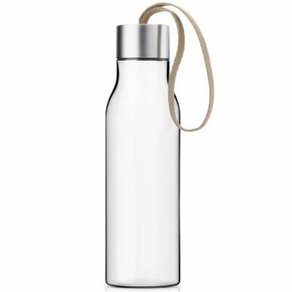 Ivópalack 500 ml, gyöngyház bézs szíj, műanyag, Eva Trio