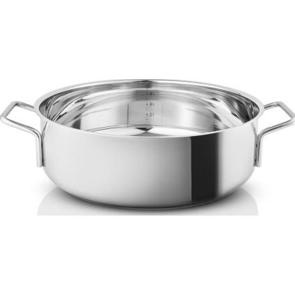 Sauté serpenyő 28 cm, rozsdamentes acél, Eva Trio