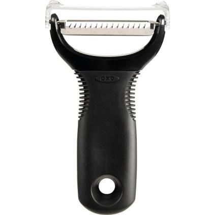 Zöldséghámozó JULIENNE GOOD GRIPS 11 cm, fekete, műanyag, OXO, OXO