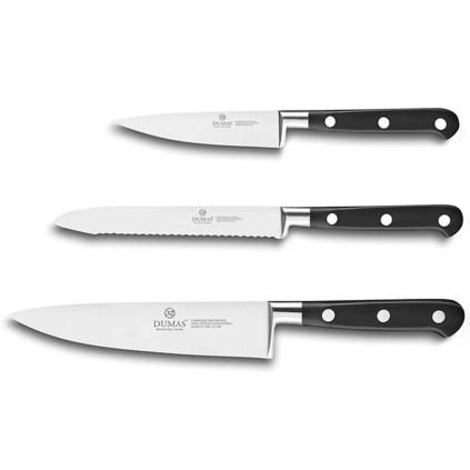 Késkészlet IDÉAL PRÉPARER, szakácskés, 3 db, rozsdamentes szegecsek, Lion Sabatier