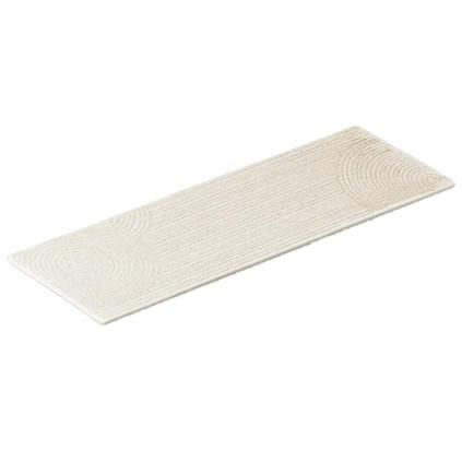 Sushi tányér ZEN 41 x 12 cm, fehér, téglalap alakú, kerámia, MIJ