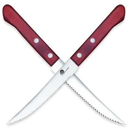 Steak kés EASY 10 cm, piros, Dellinger