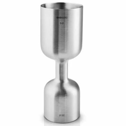 Mérőpohár LIQUID LOUNGE 25/50 ml, ezüst, rozsdamentes acél, Eva Trio
