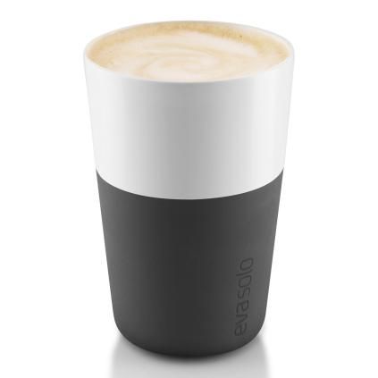Café latte termopoharak 360 ml 2 darab karbon Fekete Eva Trio