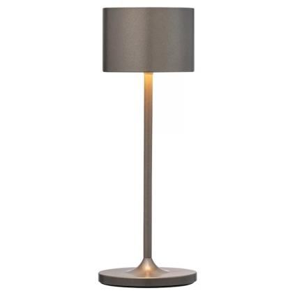 Blomus FAROL MINI hordozható asztali lámpa, 19,5 cm, LED, égetett fém, alumínium