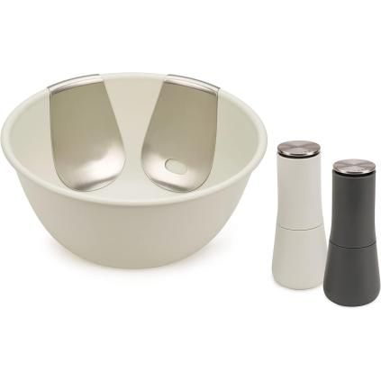 Joseph Joseph SERVE IT IN STYLE 20184 só- és borsőrlő készlet, tálalótállal és eszközökkel