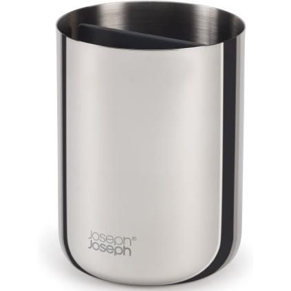 Fogkefe pohár EASYSTORE LUXE 70580, ezüst, rozsdamentes acél, Joseph Joseph