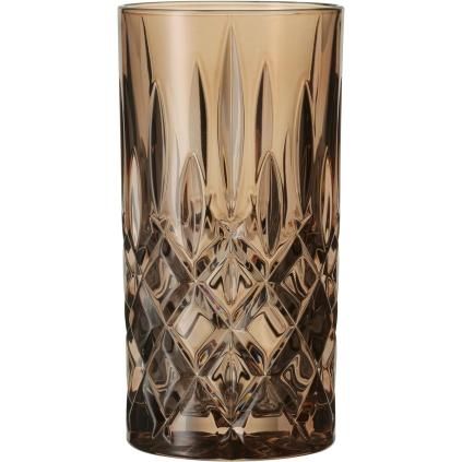 Nachtmann NOBLESSE COLORS hosszú italospohár, 2 db-os szett, 395 ml, dohányszínű