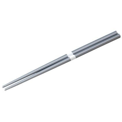 Evőpálcikák 22,5 cm, ezüst / fehér, bambusz, MIJ