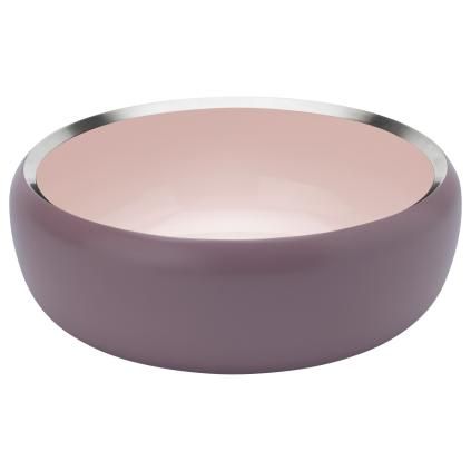 Stelton ORA gyümölcstál, 22 cm, poros rózsaszín, rozsdamentes acél