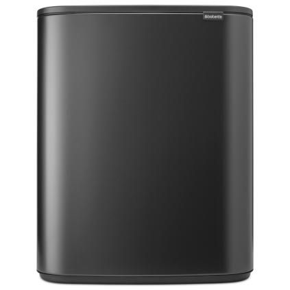 Brabantia BO TOUCH BIN érintős szemeteskosár, 2 x 30 l, szürke, acél