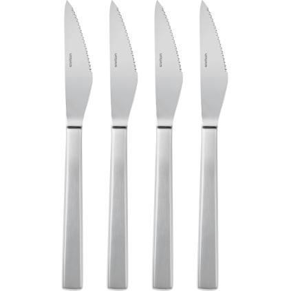 Stelton MAYA 2000 steak kés, 4 db-os szett, ezüst, rozsdamentes acél