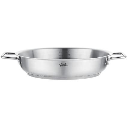 Fissler PURE tálalóserpenyő, 28 cm, ezüst, rozsdamentes acél
