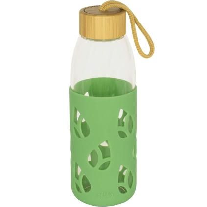 Pebbly PKV-023 vizes palack, 550 ml, zöld, üveg