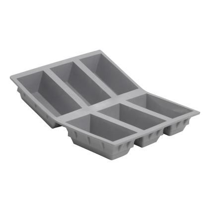 ELASTOMOULE sütőforma, 6 db-os, cipó, szilikon, de Buyer