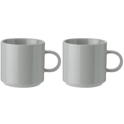 Stelton kávés csésze, 2 db-os szett, 200 ml, világosszürke, kőedény