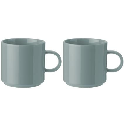Stelton kávés csésze, 2 db-os szett, 200 ml, porzöld, kőedény