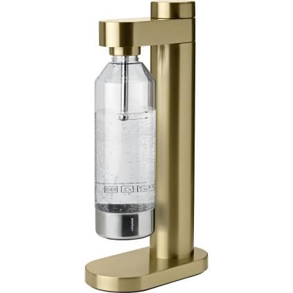 Stelton BRUS szénsavas víz készítő, 42 cm, sárgaréz, rozsdamentes acél