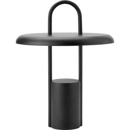 Stelton PIER hordozható asztali lámpa, 33 cm, LED, fekete