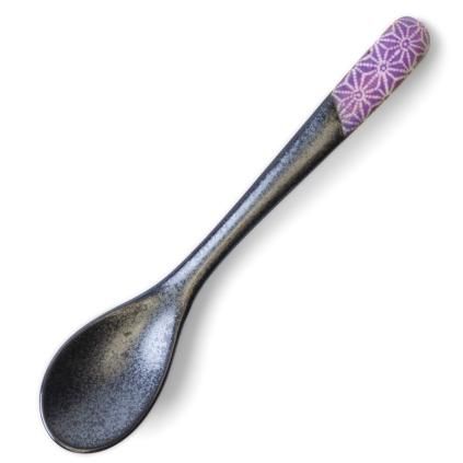 214072 jidelni lzice asanoha 12 5 cm fialova keramika mij