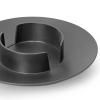 Gyertyatartó oszlopos gyertyához BLOCK 11 cm, fekete, sárgaréz, kemény LIVING