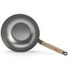 Wok MINERAL B BOIS 28 cm, ezüst, acél, de Buyer