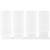 Hosszú italospohár RIPPLE 300 ml, 4 db szett, fehér, kemény LIVING
