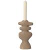 Vacsora gyertyatartó YARA 19,5 cm, homok, agyagedény, kemény LIVING