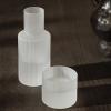 Vízkaraffa RIPPLE 500 ml, üveggel, fehér, üveg, kemény LIVING