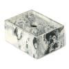 Tároló doboz MIST 10 x 7,5 cm, fehér / zöld, epoxy gyanta, kemény LIVING