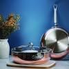 Mély serpenyő COPPERBOND 28 cm, 4,7 l, réz, Hestan