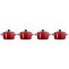 224922 4 zapekaci misa 10 cm 250 ml sada 4 ks cerise kamenina le creuset