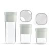 226209 6 doza na potraviny flip storage sada 3 ks zelena plast lekue