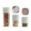 226209 doza na potraviny flip storage sada 3 ks zelena plast lekue