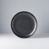 Desszert tányér MATT BLACK 22 cm, magas perem, MIJ