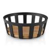 228511 kosik na pecivo nordic kitchen 24x 9 cm cerna plast bambus eva trio