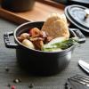 140738 1 kulaty hrnec cerna o 10 cm staub
