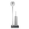 Toalettpapír tartó WC-kefével MENOTO, 65 cm, csiszolt rozsdamentes acél, Blomus