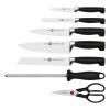 Késkészlet blokkal FOUR STAR, 8 db, fenőacéllel és ollóval, Zwilling