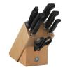 Késkészlet blokkal FOUR STAR, 8 db, fenőacéllel és ollóval, Zwilling